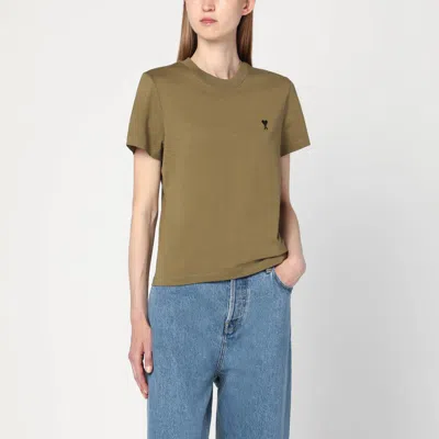 Ami Alexandre Mattiussi Ami Paris Bronze Ami De Coeur T Shirt