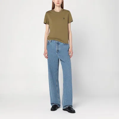 Ami Alexandre Mattiussi Ami Paris Bronze Ami De Coeur T Shirt