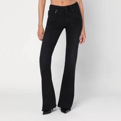 Balenciaga Black Bootcut Slim Fit Denim Trousers