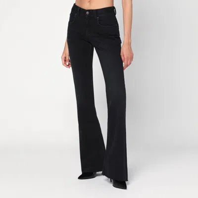 Balenciaga Black Bootcut Slim Fit Denim Trousers