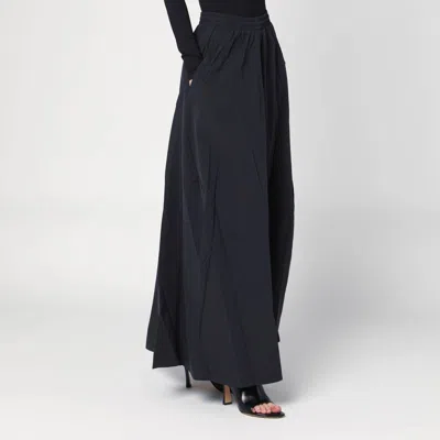 Balenciaga Black Washed Cotton Maxi Skirt
