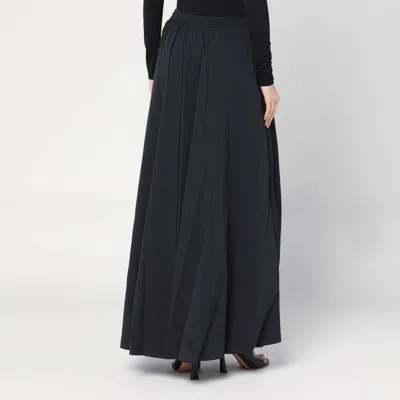 Balenciaga Black Washed Cotton Maxi Skirt