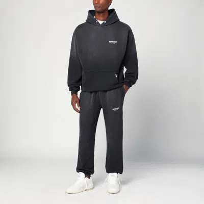 Represent Oversized Logo Hooded Sweatshirt In Black