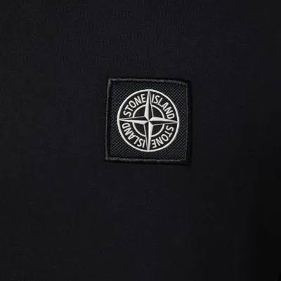 Stone Island Logo Patch T-shirt In Black