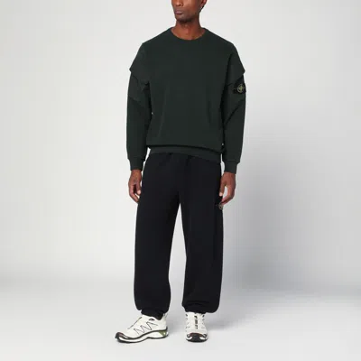 Stone Island Cotton Sweatshirt In Green