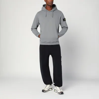 Stone Island Oversized Fit Hoodie Sweater In Gray