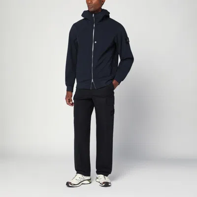 Stone Island Men Soft Shell-r Technology Logo Jacket In Blue