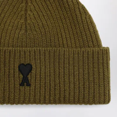 Ami Alexandre Mattiussi Ami De Coeur Bronze Wool Hat