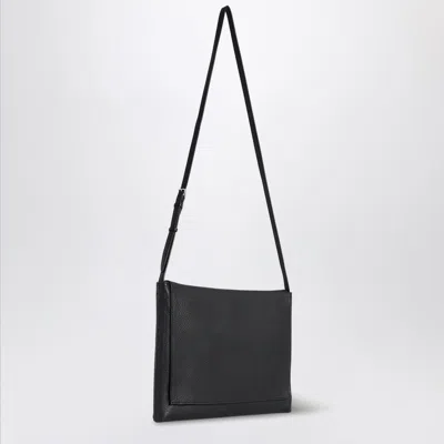 The Row Black Leather Messenger Bag Nan
