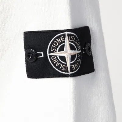 Stone Island Compass-badge Jersey-knit Jumper In White