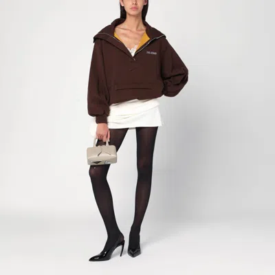Attico Brown Cotton Sweatshirt With Logo