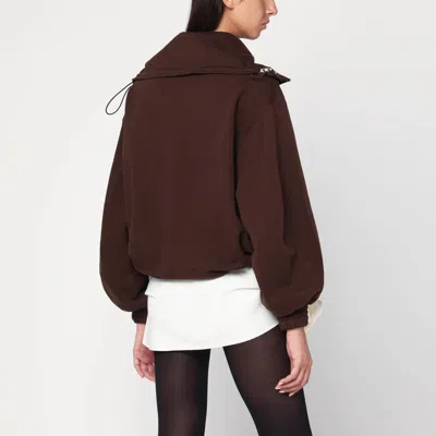 Attico Brown Cotton Sweatshirt With Logo