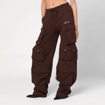 Attico Cargo Fern Pants In Brown