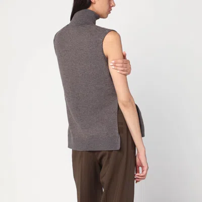 Rohe Double-layer Taupe Mélange Sweater In Gray
