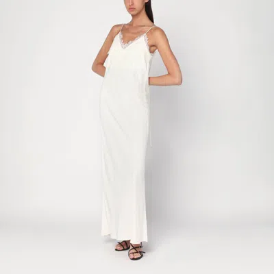 Rohe Cream-colored Slip Dress With Lace In White