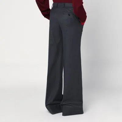 Stella Mccartney Wide Grey Wool Trousers