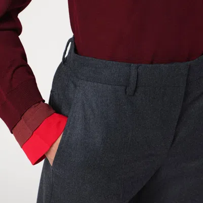 Stella Mccartney Wide Grey Wool Trousers