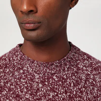 Drumohr Grape-coloured Pattern Wool Sweater In Multi