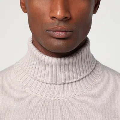 Drumohr Man Turtleneck Off White Size 44 Merino Wool In White