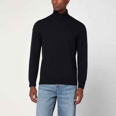 Drumohr Erino Wool Turtleneck Sweater In Black