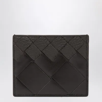 Bottega Veneta Card Holder Fondente In Intrecciato