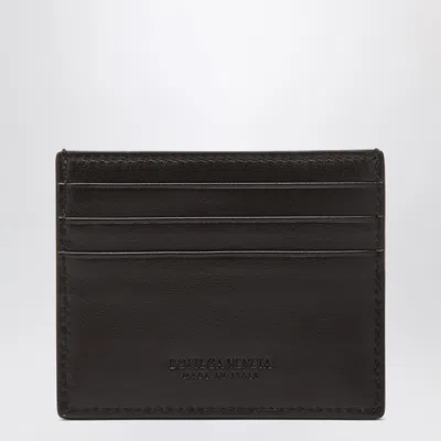 Bottega Veneta Card Holder Fondente In Intrecciato