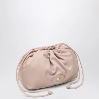 Burberry Reversible Pouch In Pink Nylon With Check Pattern Women