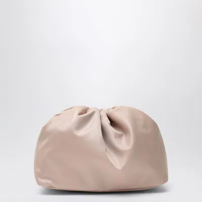 Burberry Reversible Pouch In Pink Nylon With Check Pattern Women
