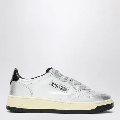 Autry Sneaker Medalist In Silver Leather