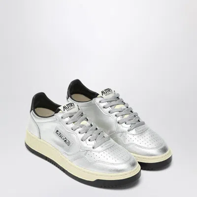 Autry Sneaker Medalist In Silver Leather