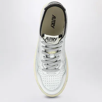 Autry Sneaker Medalist In Silver Leather