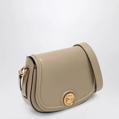 Chloé Saddle Horse Medal Bag In Hammered Pink Leather