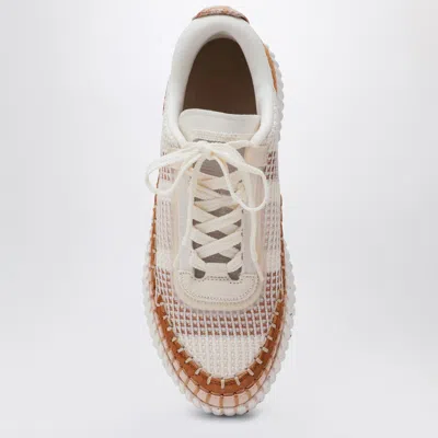 Chloé Natural Nama Trainer In Recycled Nylon Women