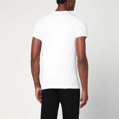 Dolce & Gabbana Dolce&gabbana White T-shirt With Logo Embroidery