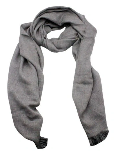 Fabiana Filippi Wool Scarf Embellished With Small Micro Sequins Measuring 140 X 200 Cm In Gray