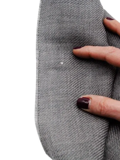 Fabiana Filippi Wool Scarf Embellished With Small Micro Sequins Measuring 140 X 200 Cm In Gray