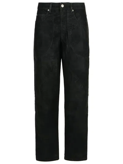 Isabel Marant Étoile Womens Black Kelvina Wide-leg Faux-leather Trousers