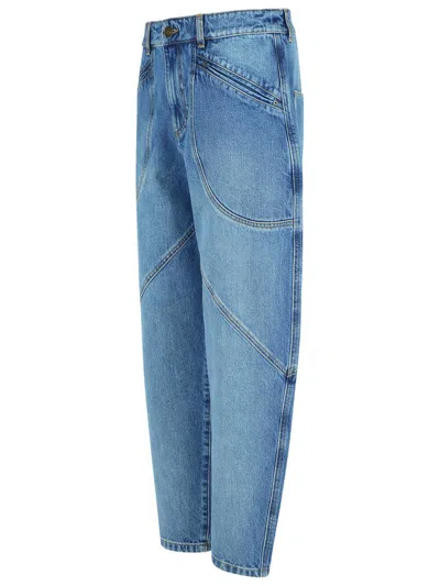 Isabel Marant Catarina' Blue Cotton Jeans In Blue