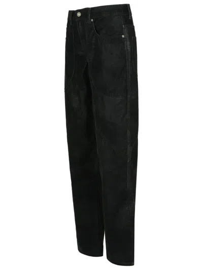 Isabel Marant Étoile Womens Black Kelvina Wide-leg Faux-leather Trousers