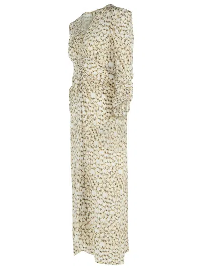 Isabel Marant 'albini' 'ecru' Silk Dress