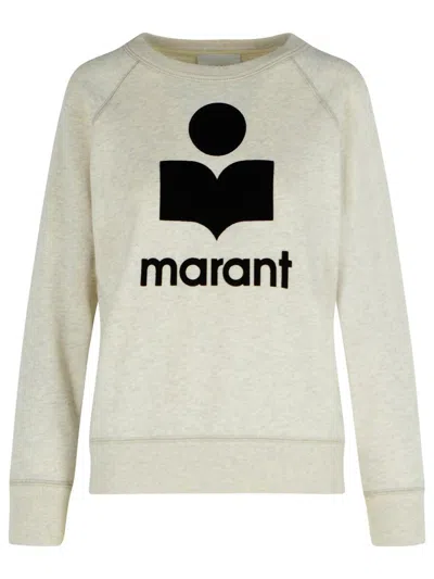 Isabel Marant Étoile Isabel Marant Etoile Melange Sand Cotton Blend Millyny Sweatshirt In White