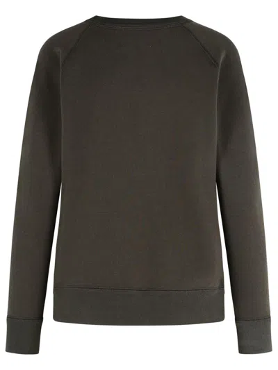 Isabel Marant Étoile 'millyny' Black Cotton Blend Sweatshirt In Brown