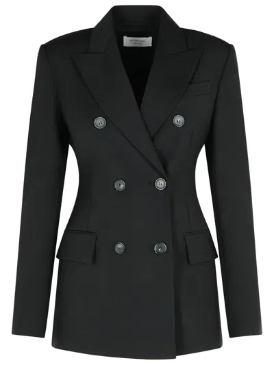 Sportmax Double-breasted Virgin Wool Blazer