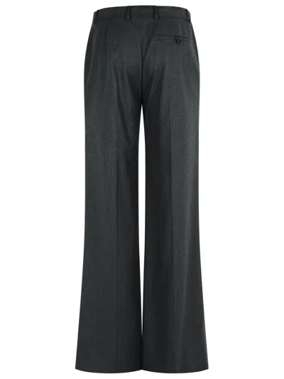 Stella Mccartney Wide-leg Wool Pants Featuring Pockets In Black