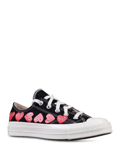 Comme Des Garçons Play X Converse Multi Heart Low Top Sneakers Shoes