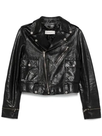 Golden Goose Nevada Biker Jacket In Lambskin