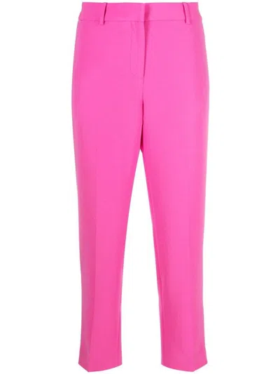 Michael Kors Slim Cropped Trousers In Pink