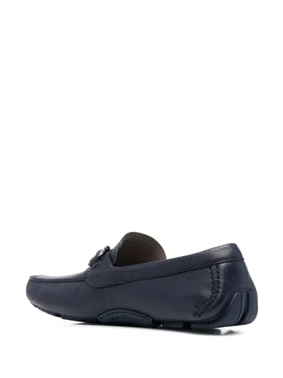 Ferragamo Salvatore  Leather Loafers In Blue