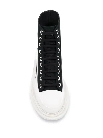 Alexander Mcqueen Tread Slick High-top Sneakers In Black