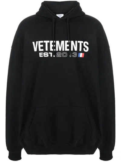 Vetements Oversize Hooded Sweatshirt In Cotton Blend